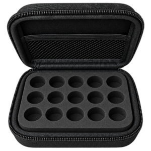 PEPTIDE VIAL CASE  (BLACK 15 SLOTS)